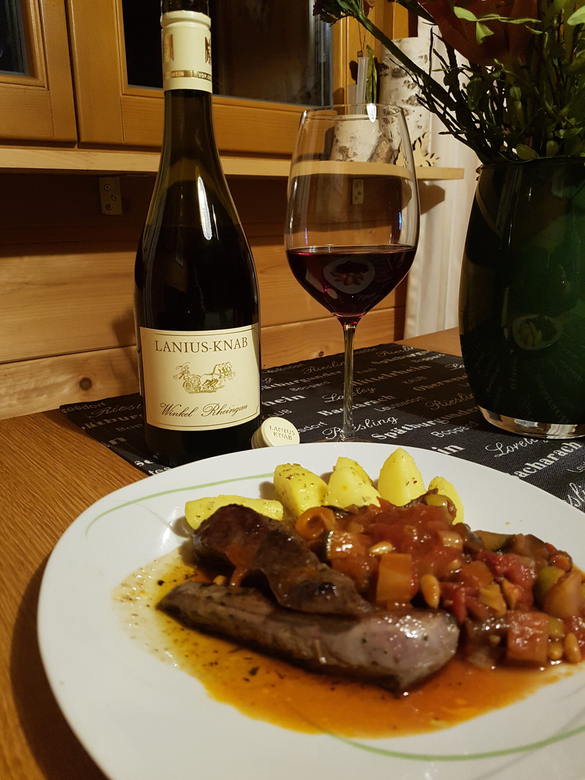 Caponata mit Winkel Spaetburgunder