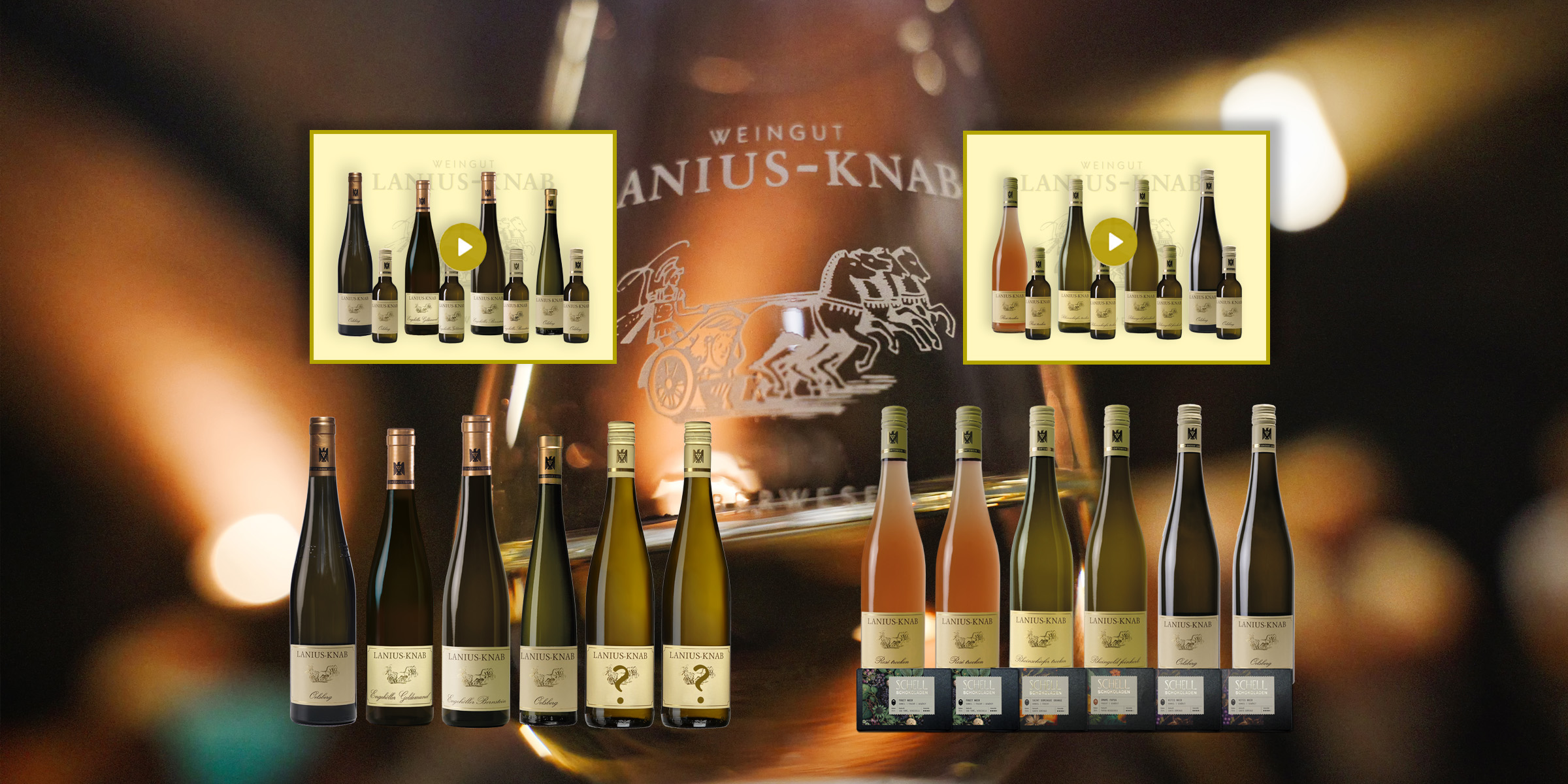 Weinproben Aufzeichnungen und Weinpakete